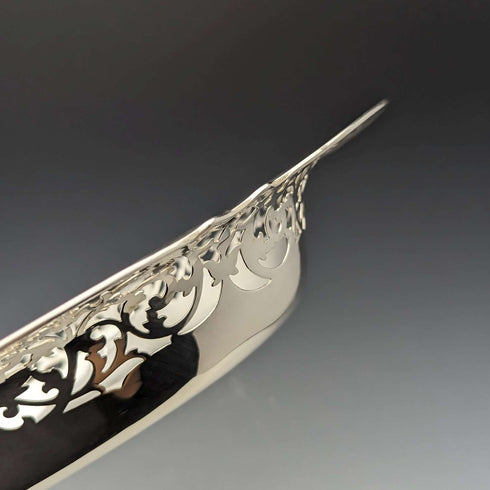 Cesta de plata esterlina antigua británica, 1912, 470 g, Fenton Brothers