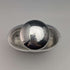 Late 19th century British antique silver plate decoration glass skittle hip flask