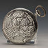 Antique Swiss Longbeen pocket watch thin silver side hunter case in good working order