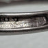 Anillo vintage británico de oro de 9 quilates, plata de ley y diamantes pequeños