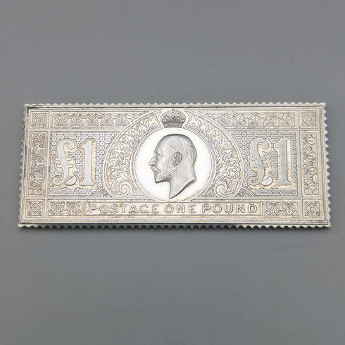 Réplica de sello de 1 libra de plata pura, Jubileo de plata del 25º aniversario de la coronación de Isabel II, 1977, 32 g