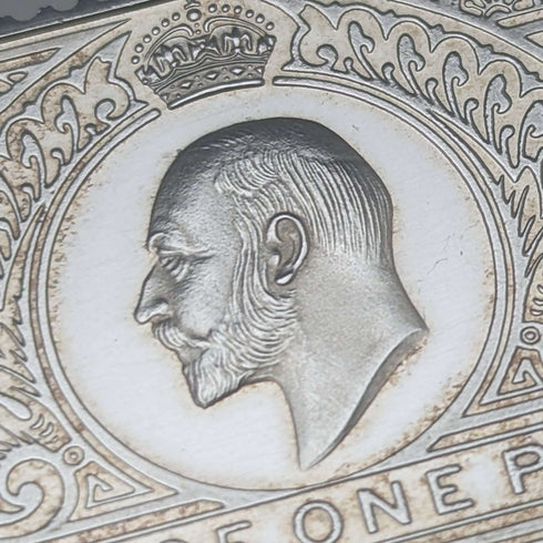 Réplica de sello de 1 libra de plata pura, Jubileo de plata del 25º aniversario de la coronación de Isabel II, 1977, 32 g