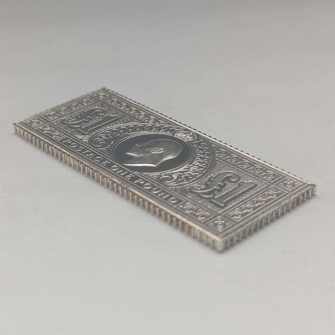Réplica de sello de 1 libra de plata pura, Jubileo de plata del 25º aniversario de la coronación de Isabel II, 1977, 32 g