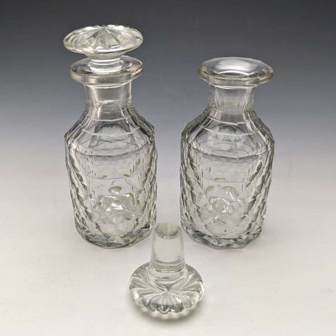 1779년 영국 앤틱 순은 & 컷 글라스 조미료 세트 Philip Freeman