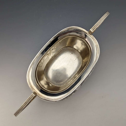 Azucarero de plata chapada, antiguo británico, hacia 1900, Needham, Veal & Tyzach
