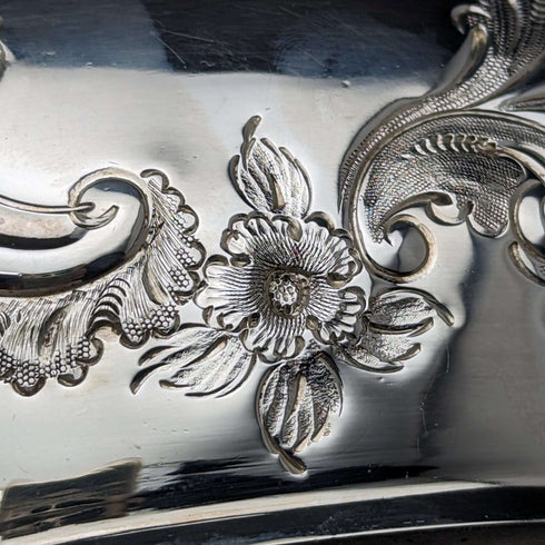 Azucarero de plata chapada, antiguo británico, hacia 1900, Needham, Veal & Tyzach