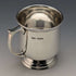 Taza de plata de ley vintage británica de 1947, 149 g, James Dixon & Sons