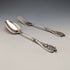 Tenedor y cuchara de mesa de plata continental, fabricados en Alemania alrededor de 1900