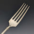 Tenedor y cuchara de mesa de plata continental, fabricados en Alemania alrededor de 1900