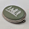 Broche de jaspe verde Wedgwood vintage británico