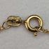 Colgante en forma de corazón de oro de 9 quilates y zafiro, vintage británico, con cadena