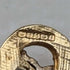 Colgante en forma de corazón de oro de 9 quilates y zafiro, vintage británico, con cadena