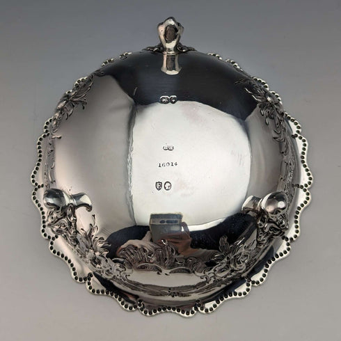 1880년 영국 앤틱 순은제 풋볼(다리 달린 볼) 113g Robert Harper