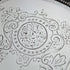 1899년 영국 앤틱 순은제 살바 카드 트레이 지름 22cm 315g Mappin Brothers