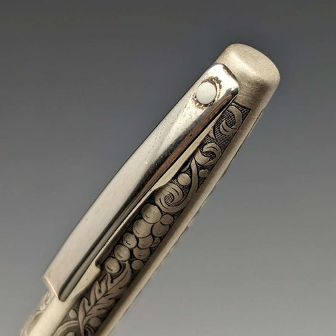 美国复古西华(Sheaffer)纯银自动铅笔,附替换笔芯及笔盒