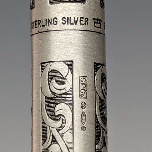 美国复古西华(Sheaffer)纯银自动铅笔,附替换笔芯及笔盒
