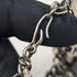 Pulsera de dijes de plata esterlina vintage británica, 79 g