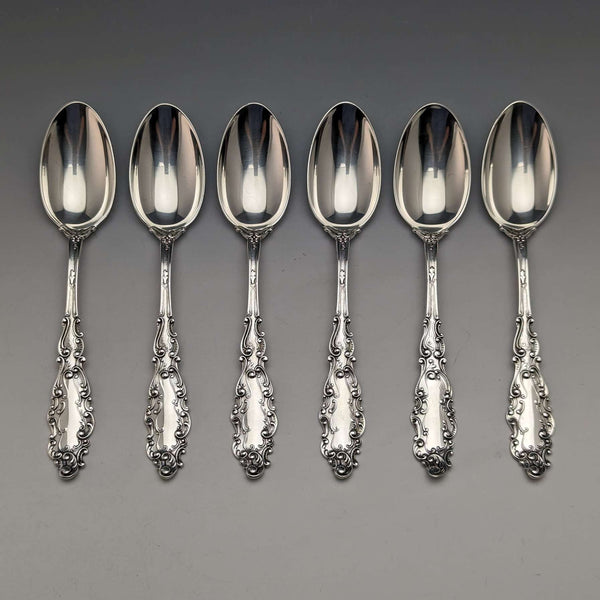 Juego de 6 cucharillas de té de plata de ley, antiguas, de EE. UU., c. 1905, 150 g, GORHAM