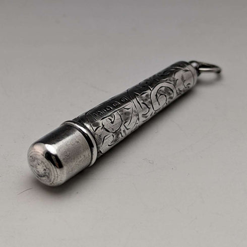 Estuche para agujas de plata esterlina, antigüedad británica de 1913, FRANCIS WEBB