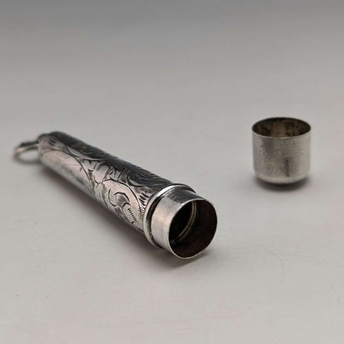 Estuche para agujas de plata esterlina, antigüedad británica de 1913, FRANCIS WEBB