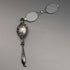 Lorgnette de plata de ley antigua de finales del siglo XIX, gafas plegables portátiles de EE. UU.
