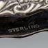 Lorgnette de plata de ley antigua de finales del siglo XIX, gafas plegables portátiles de EE. UU.