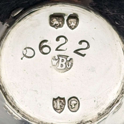 1871年 英国ヴィンテージ 純銀製 ペペレット 調味料入れ 58g Walter & John Barnard