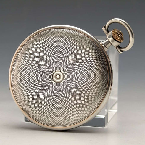 约1915年 古董欧米茄怀表 银质薄型猎表壳 运行良好