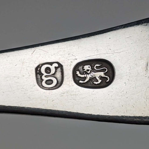 1822年 英国古董纯银茶叶勺 制造商不详
