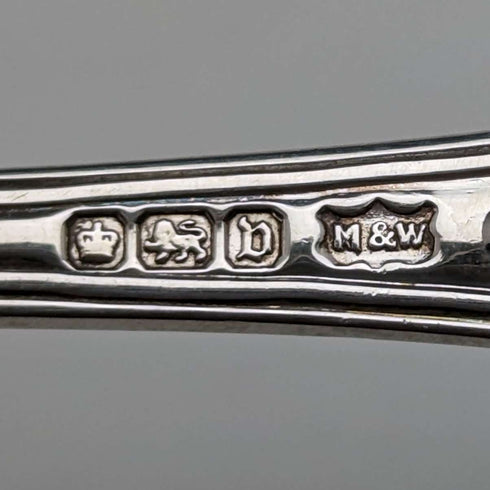 1914年 英国古董纯银茶匙10件套 152g Mappin & Webb