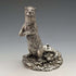 Figura decorativa de nutria chapada en plata, de Country Artists (Reino Unido), altura 127 mm