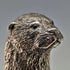 Figura decorativa de nutria chapada en plata, de Country Artists (Reino Unido), altura 127 mm