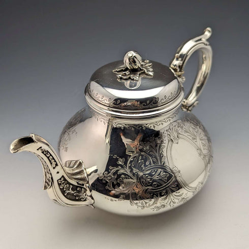 1872 British Antique Silver Plated Teapot Elkington & Co