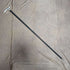 1892 British Antique Men's Cane Sterling Silver Derby Handle Brown Shaft 86.5cm