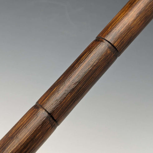 1930年 英国ヴィンテージ 紳士用ステッキ 純銀装飾 バンブーシャフト 91cm
