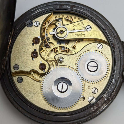1902年頃 アンティーク IWCシャフハウゼン 懐中時計 ガンメタルケース 動作良好