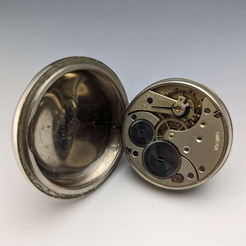 1915年頃 アンティーク オメガ 懐中時計 大型58mm 鉄道時計 動作良好