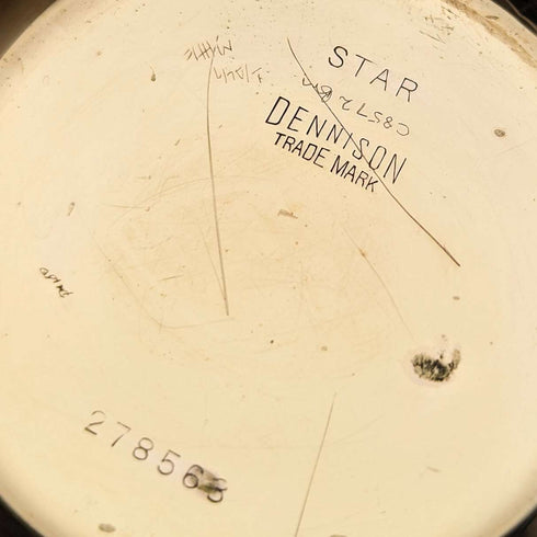 约1915年 美国古董沃尔瑟姆(Waltham)怀表,丹尼森(Dennison)表壳,包金半猎表,已保养。