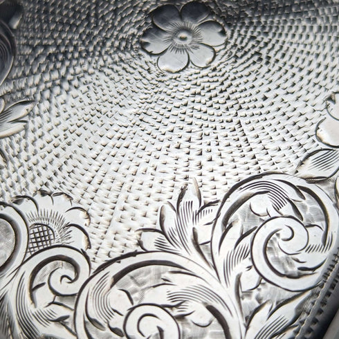 Estuche para tarjetas de plata esterlina, antigüedad británica de 1905, 82g, Joseph Gloster