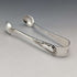 Juego de 12 cucharillas de té y pinzas para azúcar de plata chapada, antigüedades inglesas de 1905, en estuche