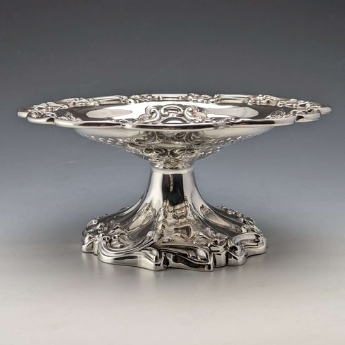 1906년 영국 앤틱 순은제 콤포트 315g 지름 18cm 워커 앤 홀(Walker&Hall)