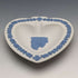 英国复古 Wedgwood 贾斯珀陶器 桃心型碟 白色