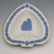 英国复古 Wedgwood 贾斯珀陶器 桃心型碟 白色
