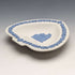 英国复古 Wedgwood 贾斯珀陶器 桃心型碟 白色