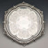 Bandeja salva de plata esterlina antigua británica de 1903, diámetro 32 cm, 824 g, GOLDSMITHS & SILVERSMITHS