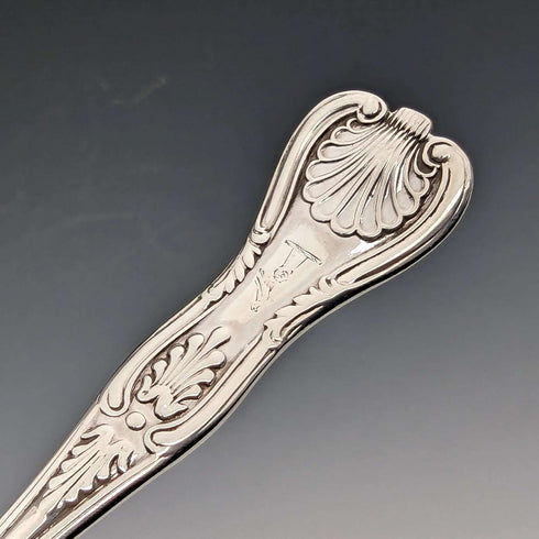 1914년경 영국 앤티크 순은 티스푼 페어 Mappin & Webb