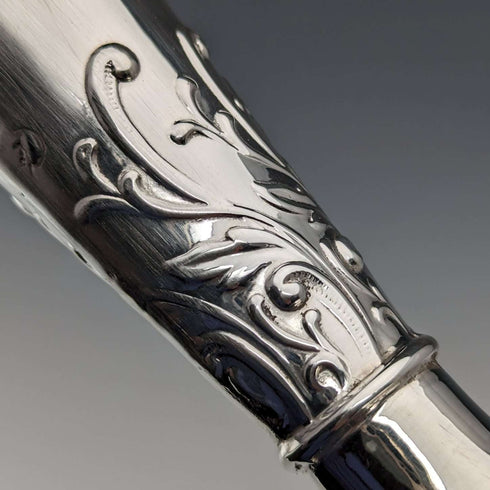 1903年 英国アンティーク 純銀製 花瓶 一輪挿し 134g Henry Matthews