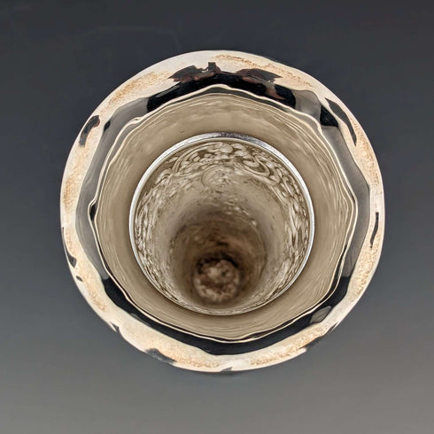 1900 British Antique Sterling Silver Vase Single Flower Vase 146g Comyns of London
