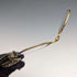 Lorgnette plegable de bolsillo de plata esterlina chapada en oro, antigüedad estadounidense