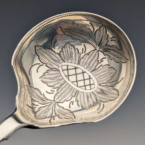 1846年 英国古董 纯银茶叶勺 William Robert Smily